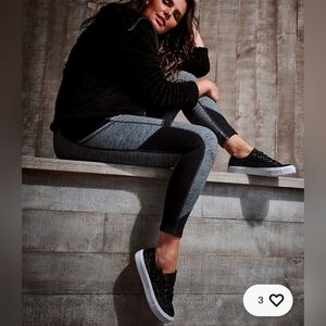 Torrid Space Gray & Black Active Leggings